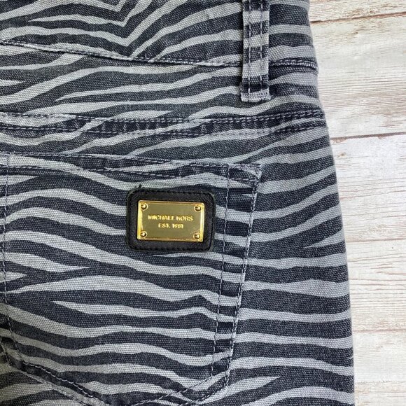 Michael Kors Zebra Print Skinny Pants - Picture 7 of 7
